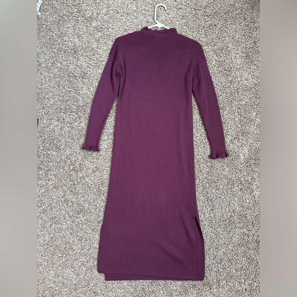 Loft Mock Neck Midi Sweater Dress - Picture 10 of 10